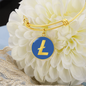 Litecoin (LTC) Bracelet Stainless Steel or 18k Gold Circle Bangle-Express Your Love Gifts