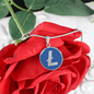 Litecoin (LTC) Circle Necklace Stainless Steel or 18k Gold 18-22"-Express Your Love Gifts