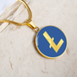 Litecoin (LTC) Circle Necklace Stainless Steel or 18k Gold 18-22"-Express Your Love Gifts