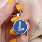 Litecoin (LTC) Circle Necklace Stainless Steel or 18k Gold 18-22"-Express Your Love Gifts
