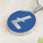 Litecoin (LTC) Circle Necklace Stainless Steel or 18k Gold 18-22"-Express Your Love Gifts