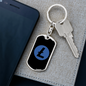Litecoin (LTC) Crypto Cryptocurrency Keychain Stainless Steel or 18k Gold Dog Tag Keyring-Express Your Love Gifts