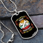 Litle Dog Heatbeat Bones Necklace Stainless Steel or 18k Gold Dog Tag 24" Chain-Express Your Love Gifts