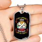 Litle Dog Heatbeat Bones Necklace Stainless Steel or 18k Gold Dog Tag 24" Chain-Express Your Love Gifts