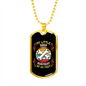 Litle Dog Heatbeat Bones Necklace Stainless Steel or 18k Gold Dog Tag 24" Chain-Express Your Love Gifts