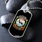 Litle Dog Heatbeat Green Necklace Stainless Steel or 18k Gold Dog Tag 24" Chain-Express Your Love Gifts