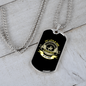 Litle Dog Heatbeat Necklace Stainless Steel or 18k Gold Dog Tag 24" Chain-Express Your Love Gifts