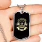 Litle Dog Heatbeat Necklace Stainless Steel or 18k Gold Dog Tag 24" Chain-Express Your Love Gifts