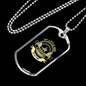 Litle Dog Heatbeat Necklace Stainless Steel or 18k Gold Dog Tag 24" Chain-Express Your Love Gifts