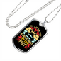 Litle Dog Heatbeat Paw Necklace Stainless Steel or 18k Gold Dog Tag 24" Chain-Express Your Love Gifts