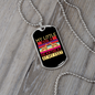 Litle Dog Heatbeat Purple Necklace Stainless Steel or 18k Gold Dog Tag 24" Chain-Express Your Love Gifts