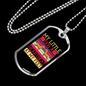Litle Dog Heatbeat Purple Necklace Stainless Steel or 18k Gold Dog Tag 24" Chain-Express Your Love Gifts