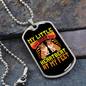 Litle Dog Heatbeat Yellow Necklace Stainless Steel or 18k Gold Dog Tag 24" Chain-Express Your Love Gifts