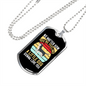 Little Dog Gonna Love You Necklace Stainless Steel or 18k Gold Dog Tag 24" Chain-Express Your Love Gifts