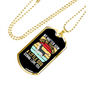 Little Dog Gonna Love You Necklace Stainless Steel or 18k Gold Dog Tag 24" Chain-Express Your Love Gifts