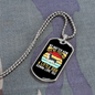 Little Dog Gonna Love You Necklace Stainless Steel or 18k Gold Dog Tag 24" Chain-Express Your Love Gifts