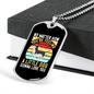Little Dog Gonna Love You Necklace Stainless Steel or 18k Gold Dog Tag 24" Chain-Express Your Love Gifts