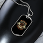 Little Dog Heartbeat at My Feet Head Necklace Stainless Steel or 18k Gold Dog Tag 24" Chain-Express Your Love Gifts