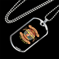 Little Dog Heartbeat at My Feet Necklace Stainless Steel or 18k Gold Dog Tag 24" Chain-Express Your Love Gifts