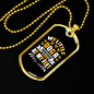 Little Dog Heartbeat at My Feet White Necklace Stainless Steel or 18k Gold Dog Tag 24" Chain-Express Your Love Gifts