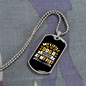 Little Dog Heartbeat at My Feet White Necklace Stainless Steel or 18k Gold Dog Tag 24" Chain-Express Your Love Gifts
