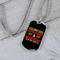 Little Dog Heartbeat at My Feet Yellow Necklace Stainless Steel or 18k Gold Dog Tag 24" Chain-Express Your Love Gifts