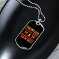 Little Dog Heartbeat at My Feet Yellow Necklace Stainless Steel or 18k Gold Dog Tag 24" Chain-Express Your Love Gifts