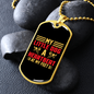 Little Dog Heartbeat at My Feet Yellow Necklace Stainless Steel or 18k Gold Dog Tag 24" Chain-Express Your Love Gifts