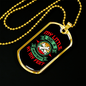 Little Dog Heartbeat Green Necklace Stainless Steel or 18k Gold Dog Tag 24" Chain-Express Your Love Gifts