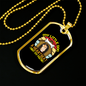 Little Dog Heartbeat Necklace Stainless Steel or 18k Gold Dog Tag 24" Chain-Express Your Love Gifts