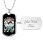 Little Dog Heartbeat Siberian Necklace Stainless Steel or 18k Gold Dog Tag 24" Chain-Express Your Love Gifts