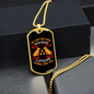 Little Dogs Love You Yellow Necklace Stainless Steel or 18k Gold Dog Tag 24" Chain-Express Your Love Gifts