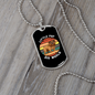 Little Pup Big World Bulldog Necklace Stainless Steel or 18k Gold Dog Tag 24" Chain-Express Your Love Gifts