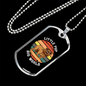 Little Pup Big World Bulldog Necklace Stainless Steel or 18k Gold Dog Tag 24" Chain-Express Your Love Gifts