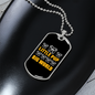 Little Pup Big World Dogs Necklace Stainless Steel or 18k Gold Dog Tag 24" Chain-Express Your Love Gifts