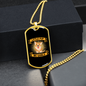 Little Pup Big World Happy Dog Necklace Stainless Steel or 18k Gold Dog Tag 24" Chain-Express Your Love Gifts