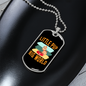 Little Pup Big World Necklace Stainless Steel or 18k Gold Dog Tag 24" Chain-Express Your Love Gifts