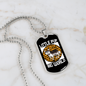 Little Pup Big World White Necklace Stainless Steel or 18k Gold Dog Tag 24" Chain-Express Your Love Gifts