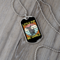 Little Pup Big World Yellow Necklace Stainless Steel or 18k Gold Dog Tag 24" Chain-Express Your Love Gifts