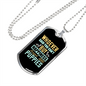 Little Puppies Happiness Necklace Stainless Steel or 18k Gold Dog Tag 24" Chain-Express Your Love Gifts