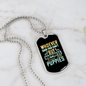 Little Puppies Happiness Necklace Stainless Steel or 18k Gold Dog Tag 24" Chain-Express Your Love Gifts