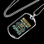 Little Puppies Happiness Necklace Stainless Steel or 18k Gold Dog Tag 24" Chain-Express Your Love Gifts