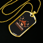 Live A Wild Life Hunting Necklace Stainless Steel or 18k Gold Dog Tag 24"-Express Your Love Gifts