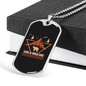 Live A Wild Life Hunting Necklace Stainless Steel or 18k Gold Dog Tag 24"-Express Your Love Gifts