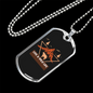 Live A Wild Life Hunting Necklace Stainless Steel or 18k Gold Dog Tag 24"-Express Your Love Gifts