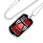 Live Hard Love Hard Run Hard Trucker Dog Tag Stainless Steel or 18k Gold 24" Chain-Express Your Love Gifts