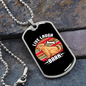 Live Laugh Bark Bone Necklace Stainless Steel or 18k Gold Dog Tag 24" Chain-Express Your Love Gifts