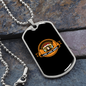 Live Laugh Bark Circle Necklace Stainless Steel or 18k Gold Dog Tag 24" Chain-Express Your Love Gifts