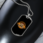 Live Laugh Bark Circle Necklace Stainless Steel or 18k Gold Dog Tag 24" Chain-Express Your Love Gifts