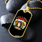 Live Laugh Bark Necklace Stainless Steel or 18k Gold Dog Tag 24" Chain-Express Your Love Gifts